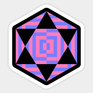 Artistic star shape design Sticker